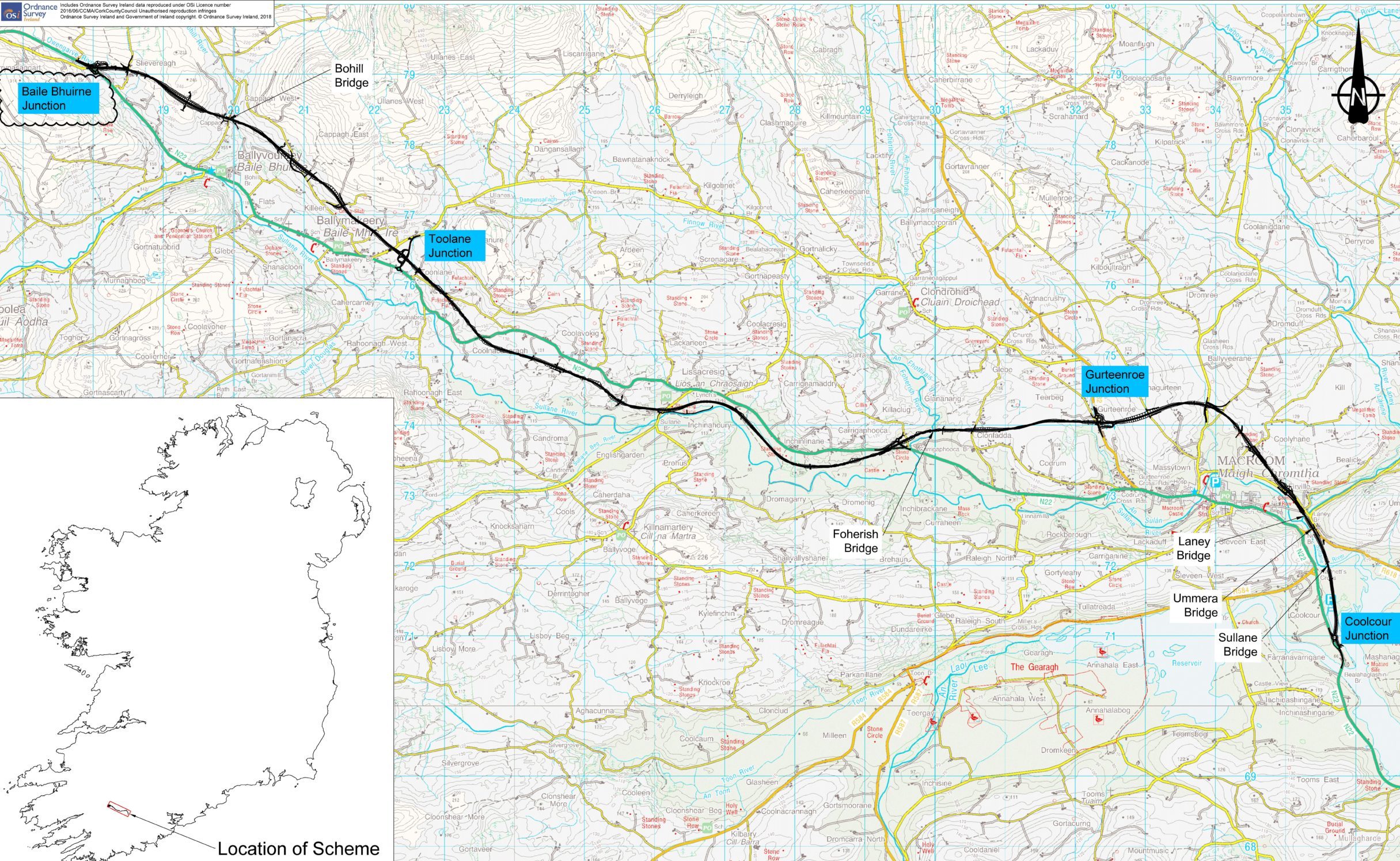 Map of proposed layout