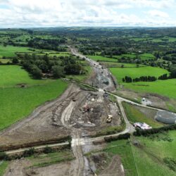 Mór-thochailt ag na Cillíní gar do láthair taiscumair, Iúil 2020 - Bulk Excavation at Killeen near Reservoir site July 2020