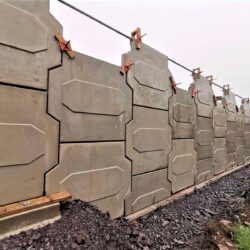 Reinforced Earth Wall under construction