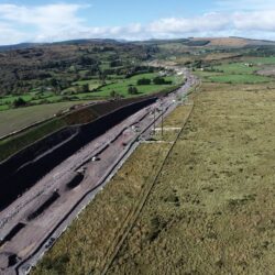 Soil nailing works at Slievereagh - Ingne san ithir ag an Sliabh Riabhach