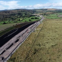 Soil nailing works at Slievereagh - Ingne san ithir ag an Sliabh Riabhach