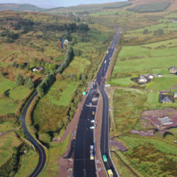 1-Temporary layout at Western Tie-in - leagan amach sealadach ag an gceann thiar